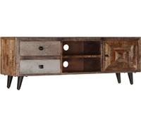 Armoire TV 118x30x40 cm en bois massif de manguier