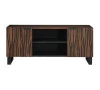 Armoire TV - CLOUD - Meuble séjour - 105x33,5x46 cm Bois de Noyer Massif ll3263
