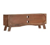 Armoire TV - CLOUD - Meuble séjour - 110x30x40 cm Bois de manguier brut ll1848