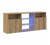 Armoire TV - CLOUD - Meuble séjour - avec lumières LED - chêne artisanal bois d'ingénierie ll3111