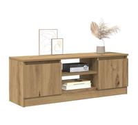 Armoire TV - CLOUD - Meuble séjour - chêne artisanal 102x30x36 cm bois d'ingénierie ll3145