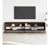 Armoire TV - CLOUD - Meuble séjour - chêne marron 180,5x40x46 cm bois d'ingénierie ll3120