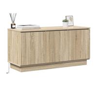 Armoire TV - CLOUD - Meuble séjour - Chêne Sonoma 100x38x49 cm Bois d'ingénierie ll3254