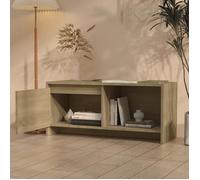 Armoire TV - CLOUD - Meuble séjour - Chêne sonoma 90x35x40 cm Bois d'ingénierie ll2523