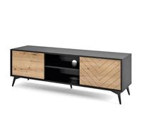 Armoire TV Jasper 154 cm - Largeur 154 cm, Hauteur 56 cm, Profondeur 39 cm