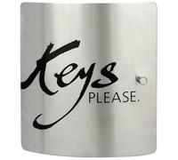 Burg Wächter Boîte à clés Keys Please 6205/10 Ni – 10 crochets, fermeture magnétique, inox