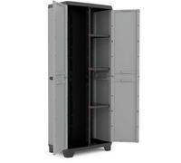 KIS STILO UTILITAIRE Armoire de rangement 68x39x173cm gris/noir