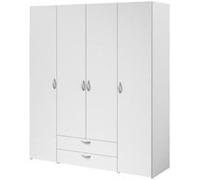 Armoire Parisot Armoire VARIA Décor 4 portes battantes 2 tiroirs L 160 H 185 P 51 cm B