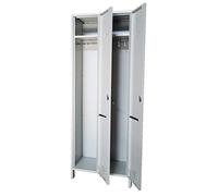 Armoire Vestiaire Casier Métallique 2 Porte Profondeur 34 cm, dim.cm.68x34x180h