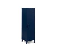 Armoire vestiaire ESTER porte métal bleu foncé design industriel