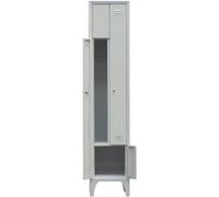 Armoire Vestiaire Gain de Place Type L - L2G - Acier1200Battante inox