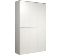 Armoire vestiaire "Nevada" en blanc Armoire à chaussures 6 portes 111 x 191 cm