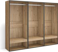 Armoire Vestiaire ouvert, 180x35x145 cm, Chambre à coucher, Vêtement, Dressing, Chêne
