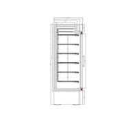 Armoire Vitrée Négative 1079 L 2 Portes Combisteel 1 G