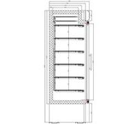 CombiSteel Armoire Vitrée Négative - 1079 L - 2 Portes