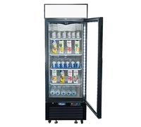 Armoire Vitrée Négative Noir 610 L Atosa Noir