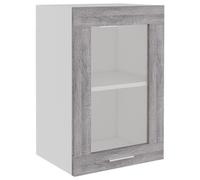 Armoire Vitrée Suspendue Sonoma Gris 40x31x60cm Bois Ingénierie Vidaxl Vidaxl Marron