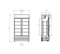 Armoire Vitrine à Boisson 670 litres
