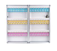 Armoires à clés Boîte de gestion de clés de grande capacité Casier de porte mural Boîte à clés d'entrepôt d'usine 24/48/96/120 Boîte de rangement de clés Boîte for ranger les clés Clé(27.6*6.3*48cm)