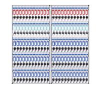 Armoires À Clés Boîtes À Clés Murales Armoires À Clés D'agence Immobilière Divers Coffres À Clés 120 Coffres À Clés (Color : Silver, S : 120-bit)