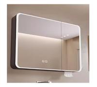 Armoires à pharmacie miroir pour salle de bain avec lumières LED, miroir de salle de bain avec rangement 81,3 x 68,6 cm, miroir de salle de bain LED avec lumières, avec interrupteur tactile