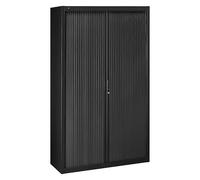 Armoires à rideaux démontables H 200 x L 120 cm Noir - portes noires