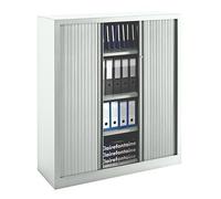 Armoires à rideaux Eco-conçue Classiques gris H 136 x L 120