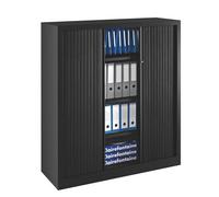 Armoires à rideaux Eco-conçue Classiques noir H 136 x L 120