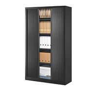 Armoires à rideaux Eco-conçue Classiques noir H 198 x L100