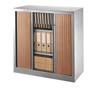 Armoires à rideaux Eco-conçue Décor Monobloc merisier H 100 x L100