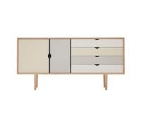 Armoires basse S6 façades colorées WxHxD 163x80x43cm