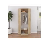 Armoires de couloir 2 pcs chêne sonoma bois d ingénierie