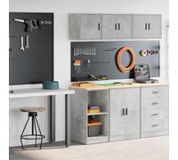 Armoires de garage 2 pcs gris béton bois d'ingénierie 3328299