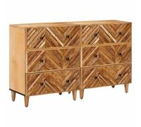 Armoires de rangement 2 pc 60 x 33,5 x 75 cm Marron vidaXL