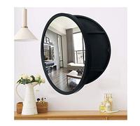 Armoires de Salle de Bain Rondes murales avec Miroir, Armoire Murale de Salle de Bain avec Miroir, Armoire à Pharmacie de Rangement Suspendue avec Verre HD pour Meuble-lavabo, entrée