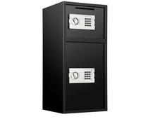 Armoires Fortes Petit Coffre Fort Coffre-Fort à Double Porte, Tirelire secrète cachée, Espace de Stockage séparé en Acier, Serrure électronique