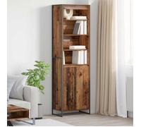 Armoires Hautes - (2 pcs) - Meuble rangement - Bois Ancien 60x36x200 cm A3064
