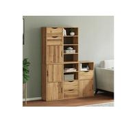 Armoires latérales 5 pcs ODDA 40x24x79 cm bois massif pin