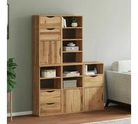Armoires latérales 4 pcs ODDA 40x24x79 cm bois massif pin