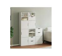 Armoires latérales 5 pcs ODDA 40x24x79 cm bois massif pin armoire vidaXL