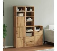 Armoires latérales 5 pcs ODDA blanc 40x24x79 cm bois massif pin armoire vidaXL