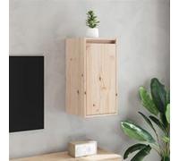 Vidaxl Armoires Murales 2 Pcs 30x30x60 Cm Bois De Pin Massif Marron