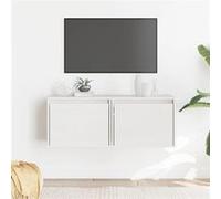 Armoires murales 2 pcs Blanc 45x30x35 cm Bois de pin massif Blanc G