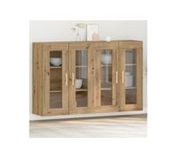 Armoires Murales 2 pcs Chêne Artisan 69,5x34x90 cm Bois d ingénierie