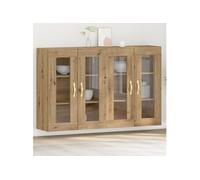 Armoires murales 2 pcs Chêne artisanal 69,5x34x90 cm Bois d ingénierie