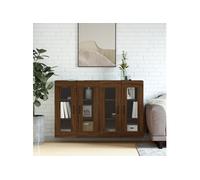 vidaXL Armoires murales 2 pcs chêne marron bois d'ingénierie