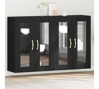 vidaXL Armoire murale 2 pièces Chêne noir 69,5 x 34 x 90 cm
