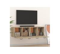 Armoires murales 2 pcs Chêne sonoma 80x35x36,5 cm Bois