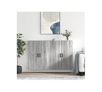 Armoires murales 2 pcs sonoma gris 69,5x34x90 cm, armoire, vitrine murale, armoire flottante, armoire de rangement
