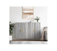 vidaXL Armoires murales 2 pcs sonoma gris 69,5x34x90 cm